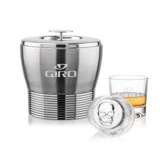 Genoa Ice Bucket & Delrina Skull On-the-Rocks Set - Corporate Gifts