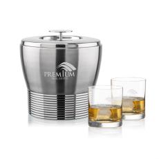 Genoa Ice Bucket & Franca On-the-Rocks Set - Barware
