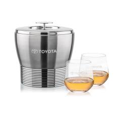 Genoa Ice Bucket & Garland On-the-Rocks Set - Barware