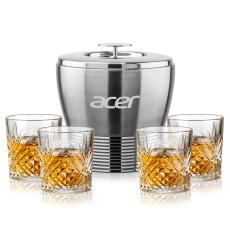 Genoa Ice Bucket & Milford On-the-Rocks Set - Corporate Gifts