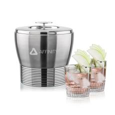 Genoa Ice Bucket & Newkirk On-the-Rocks Set - Barware