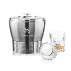 Genoa Ice Bucket & Princeton On-the-Rocks Set - Barware