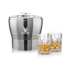 Genoa Ice Bucket & RIEDEL Spey On-the-Rocks Set - Barware