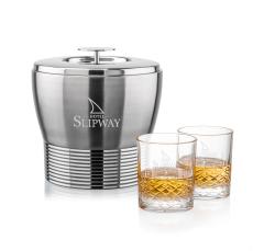 Genoa Ice Bucket & Templeton On-the-Rocks Set - Barware