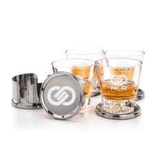 Baldoni Coasters & Aspen On-the-Rocks Set - Barware