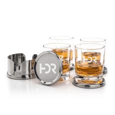 Baldoni Coasters & Bastia On-the-Rocks Set - Barware