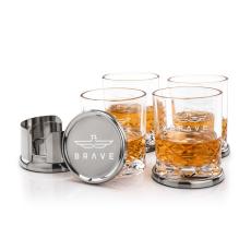 Baldoni Coasters & Brentwood On-the-Rocks Set - Corporate Gifts