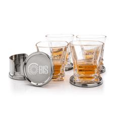 Baldoni Coasters & Bentley On-the-Rocks Set - Barware