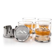 Baldoni Coasters & Fairway On-the-Rocks Set - Barware