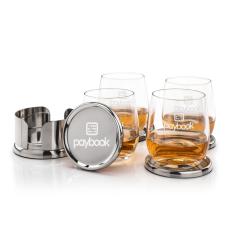 Baldoni Coasters & Gibson On-the-Rocks Set - Barware