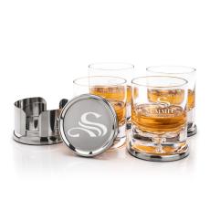 Baldoni Coasters & Montana On-the-Rocks Set - Barware
