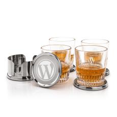Baldoni Coasters & Newkirk On-the-Rocks Set - Barware