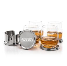 Baldoni Coasters & Salem On-the-Rocks Set - Barware