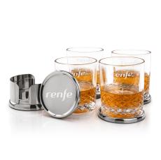 Baldoni Coasters & Templeton On-the-Rocks Set - Barware