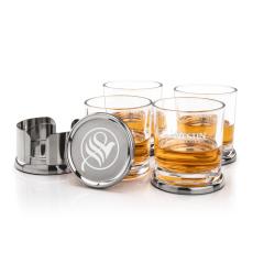 Baldoni Coasters & Whitlock On-the-Rocks Set - Barware