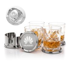 Baldoni Coasters & Woodward On-the-Rocks Set - Barware