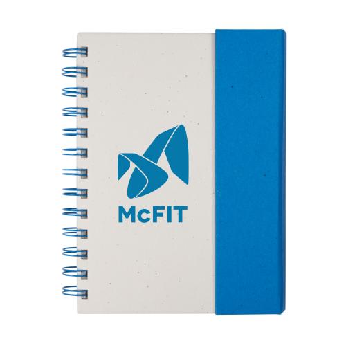 Promotional Products - Journals & Notebooks - Hardcover Journals - Wormer Spiral Bound Journal w/Sticky Notes