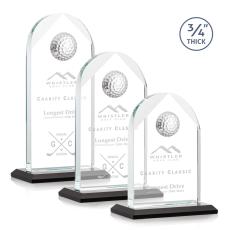 Employee Gifts - Blake Golf Black Globe Crystal Award