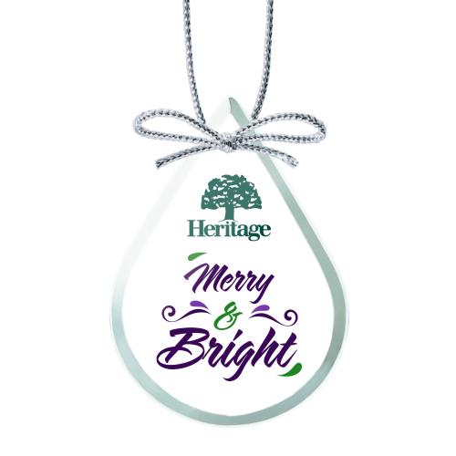 Corporate Gifts - Ornaments - Jade Ornament - Teardrop Full Color