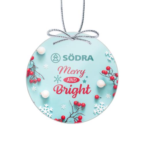 Corporate Gifts - Ornaments - Starfire Ornament - Circle Full Color