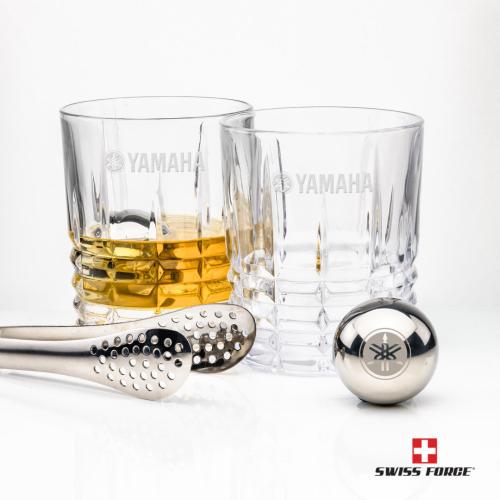 Corporate Gifts - Barware - Gift Sets - Swiss Force&reg; S/S Balls & 2 Fortino OTR