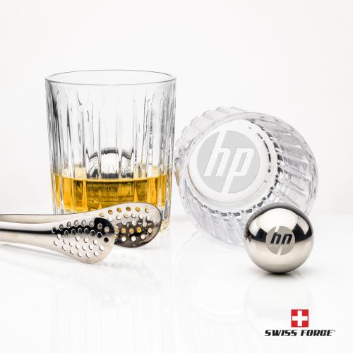Corporate Gifts - Barware - Gift Sets - Swiss Force&reg; S/S Balls & 2 Hartmann OTR