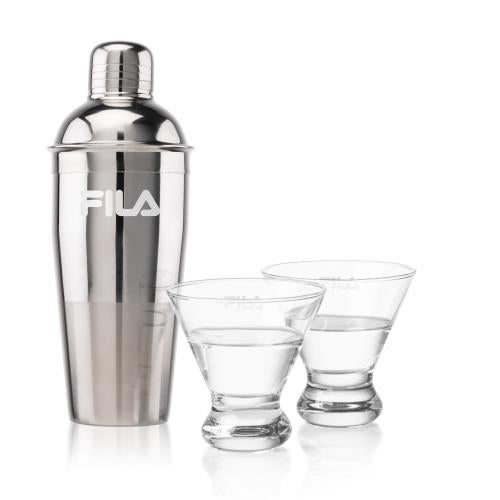 Corporate Gifts - Barware - Gift Sets - Catania Shaker & Brisbane Martini Set