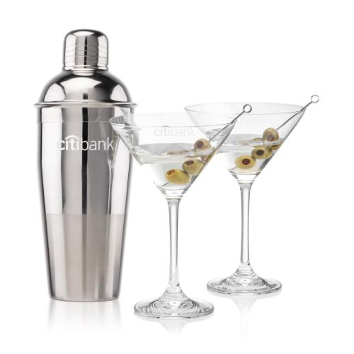 Corporate Gifts - Barware - Gift Sets - Catania Shaker & Burlington Martini Set