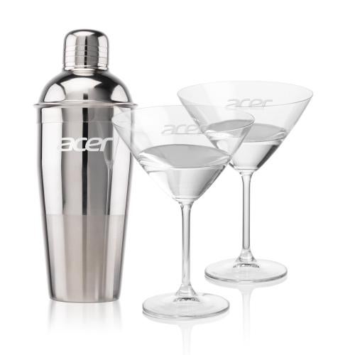 Corporate Gifts - Barware - Gift Sets - Catania Shaker & Coleford Martini Set