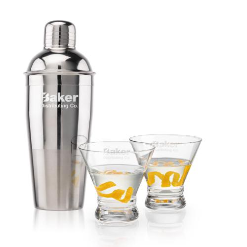 Corporate Gifts - Barware - Gift Sets - Catania Shaker & Rideau Martini Set