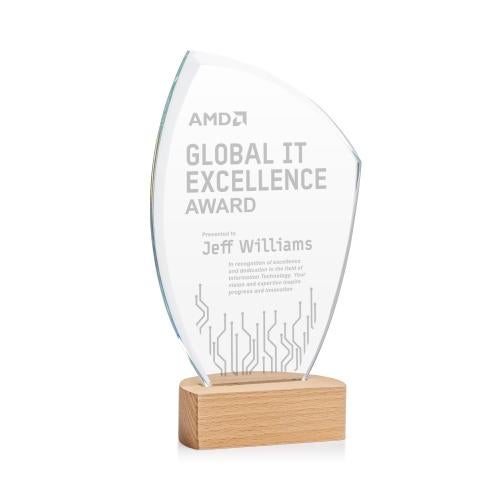 Awards and Trophies - Crystal Awards - Clarence Peaks Crystal Award