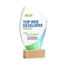 Clarence Full Color Peaks Crystal Award