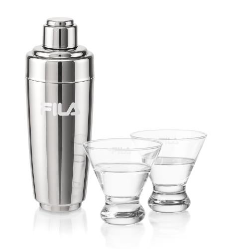 Corporate Gifts - Barware - Gift Sets - Pescara Shaker & Brisbane Martini Set