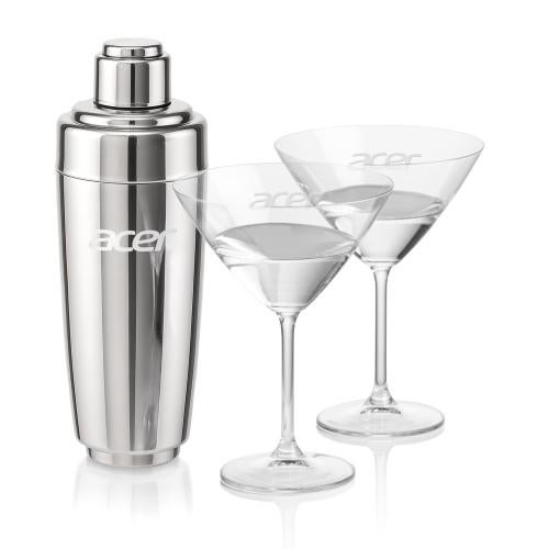 Corporate Gifts - Barware - Gift Sets - Pescara Shaker & Coleford Martini Set
