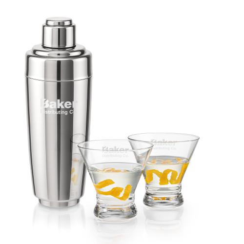 Corporate Gifts - Barware - Gift Sets - Pescara Shaker & Rideau Martini Set