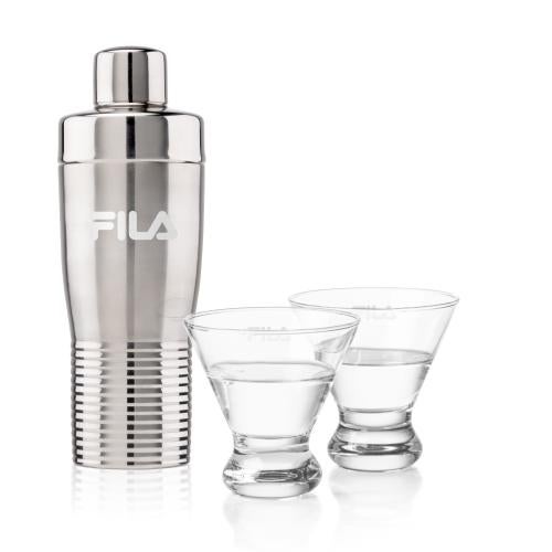 Corporate Gifts - Barware - Gift Sets - Genoa Shaker & Brisbane Martini Set