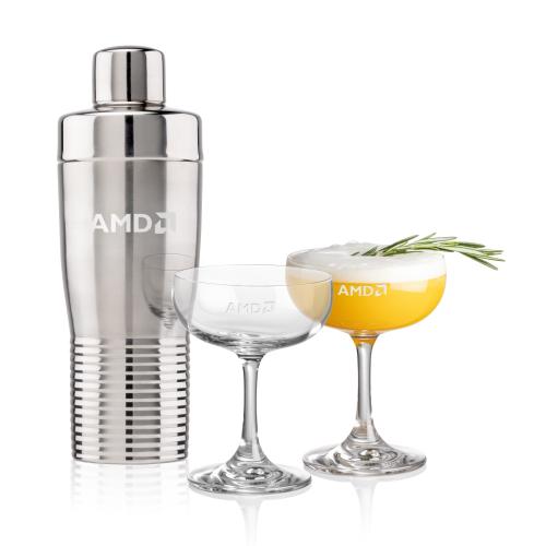 Corporate Gifts - Barware - Gift Sets - Genoa Shaker & Mauritius Cocktail Set
