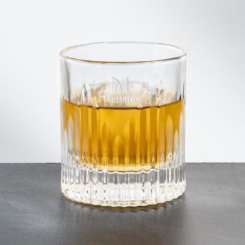 Corporate Gifts - Barware - On the Rocks Glasses - Caldari OTR - Deep Etch