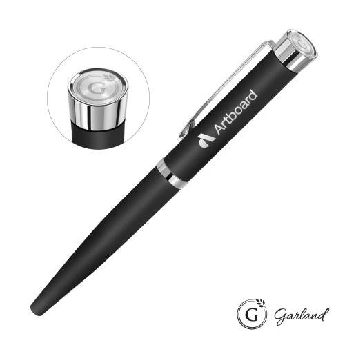 Promotional Products - Writing Instruments - Metal Pens - Garland&reg; Executive Color Emblem Rollerball Pen - Chrome