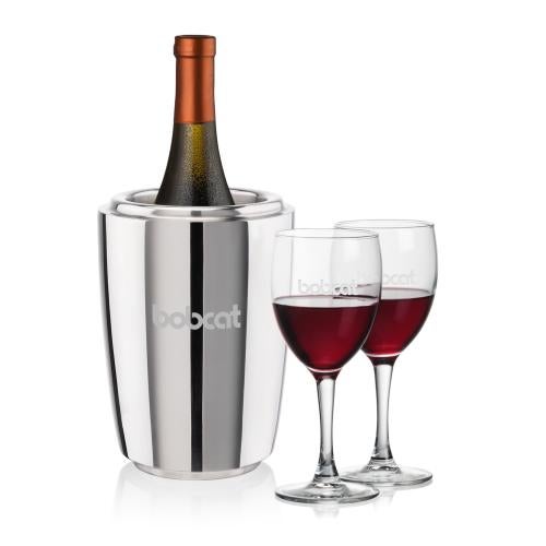 Corporate Gifts - Barware - Wine Accessories - Wine Coolers - Pescara Wine Cooler & Carberry Wine Set
