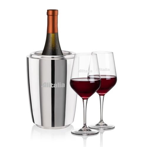 Corporate Gifts - Barware - Wine Accessories - Wine Coolers - Pescara Wine Cooler & Germain Wine Set
