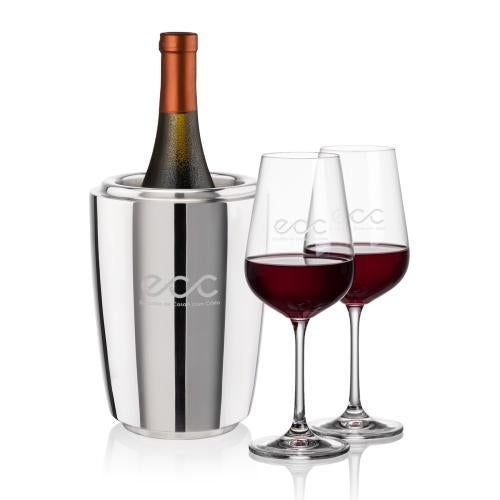 Corporate Gifts - Barware - Wine Accessories - Wine Coolers - Pescara Wine Cooler & Laurent Wine Set