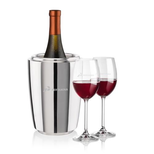 Corporate Gifts - Barware - Wine Accessories - Wine Coolers - Pescara Wine Cooler & Naples Wine Set