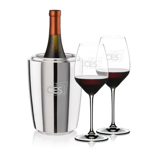 Corporate Gifts - Barware - Wine Accessories - Wine Coolers - Pescara Wine Cooler & RIEDEL Extreme Wine Set