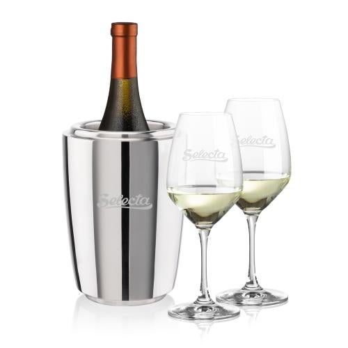 Corporate Gifts - Barware - Wine Accessories - Wine Coolers - Pescara Wine Cooler & Santiago Wine Set