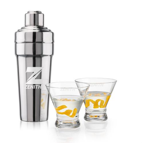 Corporate Gifts - Barware - Gift Sets - Milano Shaker & Rideau Martini Set