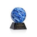 Naples Black on Sheffield Base Globe Glass Award