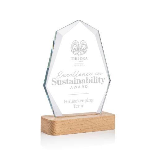 Awards and Trophies - Crystal Awards - Andale Polygon Crystal Award