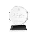 Acadian Black on Newhaven Base Polygon Crystal Award