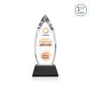Fortier Full Color Black on Entwhistle Base Peaks Crystal Award